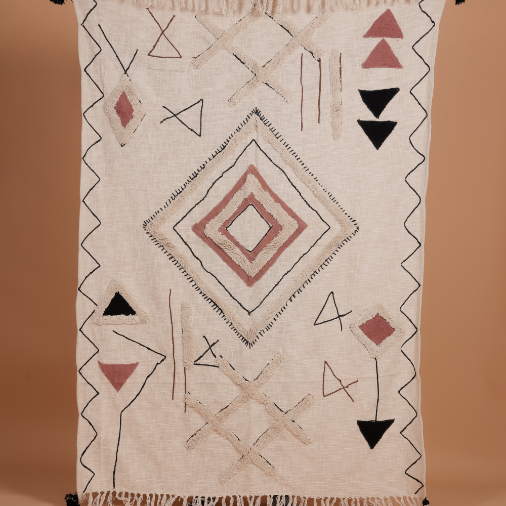 AMBALA - Cotton Embrodiery Throw