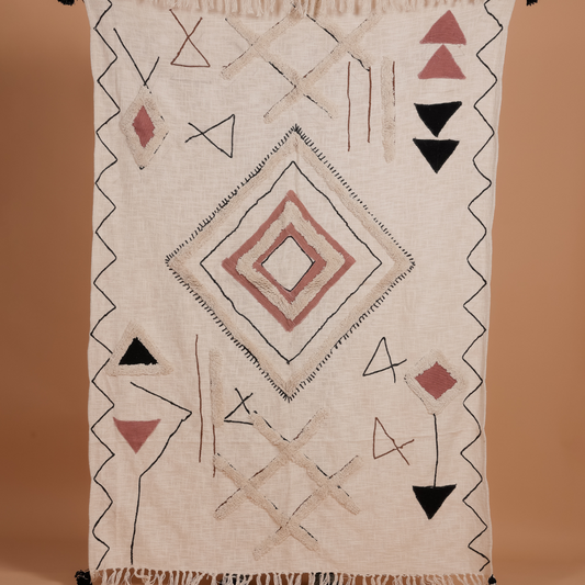 AMBALA - Cotton Embrodiery Throw