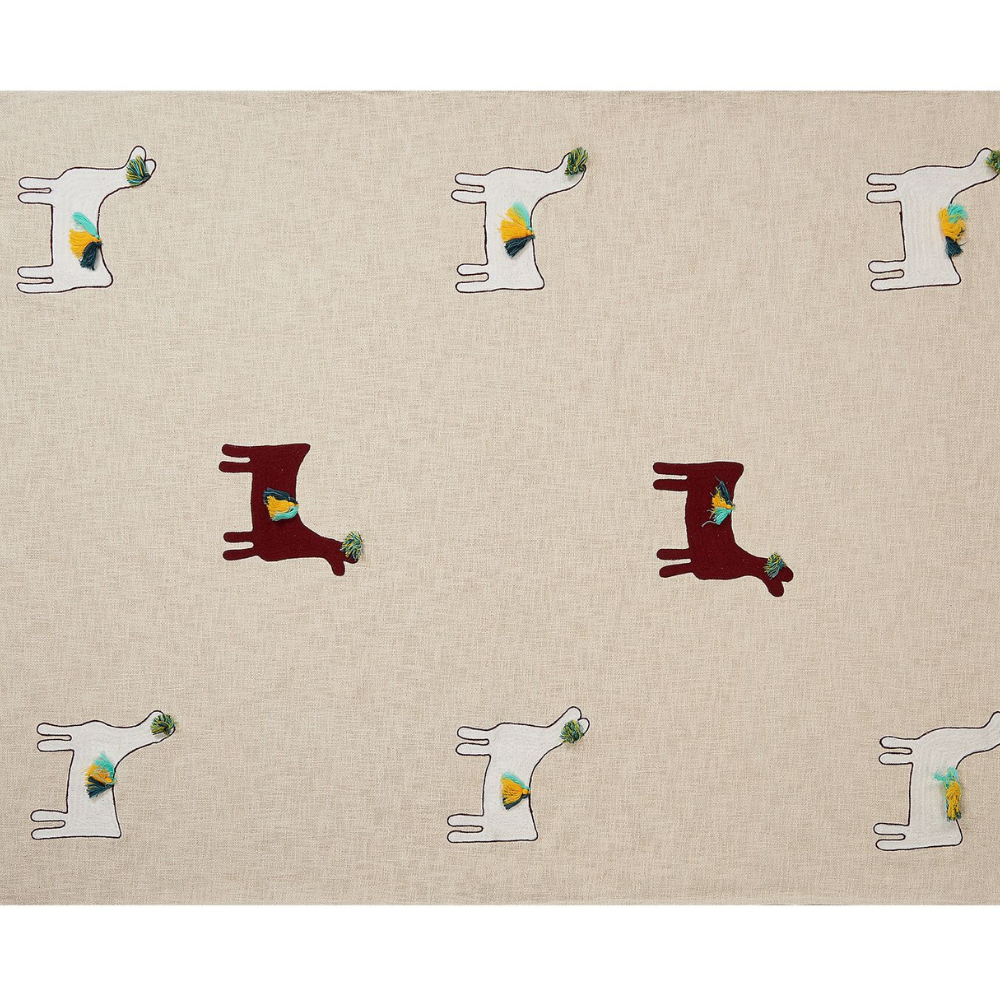 NAJUY - Decorative Embroidery Throw Blanket