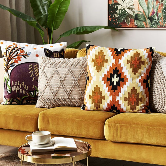 SERAMPORE -  Embroidered Cushion Cover
