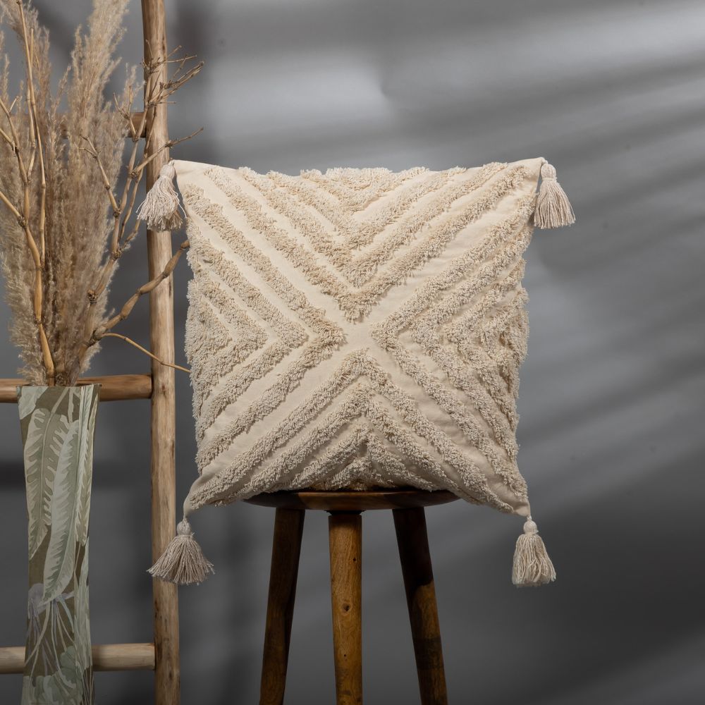 AIYANA   - Soft Tufted Square Cushion Cover