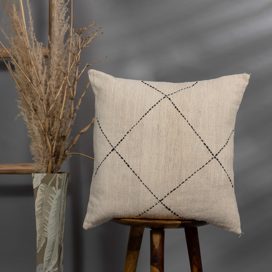 MILAS NATURAL -Hand Stiched Cushion Cover