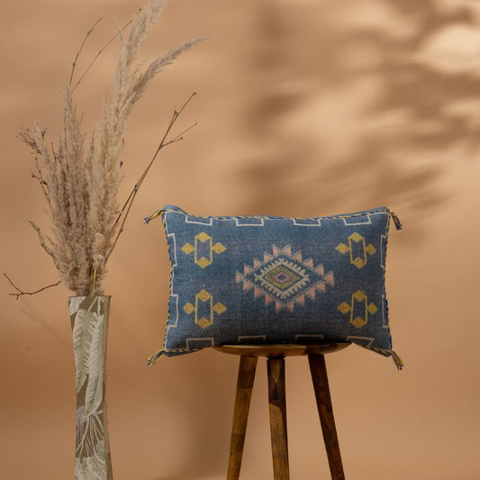 LAPSANA BLUE - Digital Printed Cushion Cover