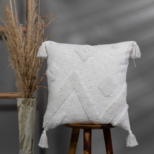 SCRIPUS   - Soft Tufted Square Cushion Cover