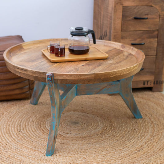 CORAL Round Coffee Table with Three Legs