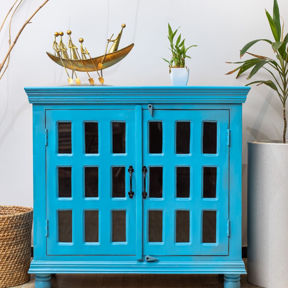 Ocean Breeze Blue Cabinet