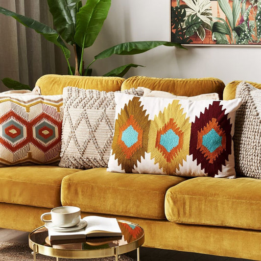 DANAPUR -Aari Embroidery Cushion Cover