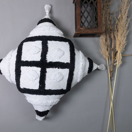 SNOWDROP - Soft Tufted Square Cushion Cover