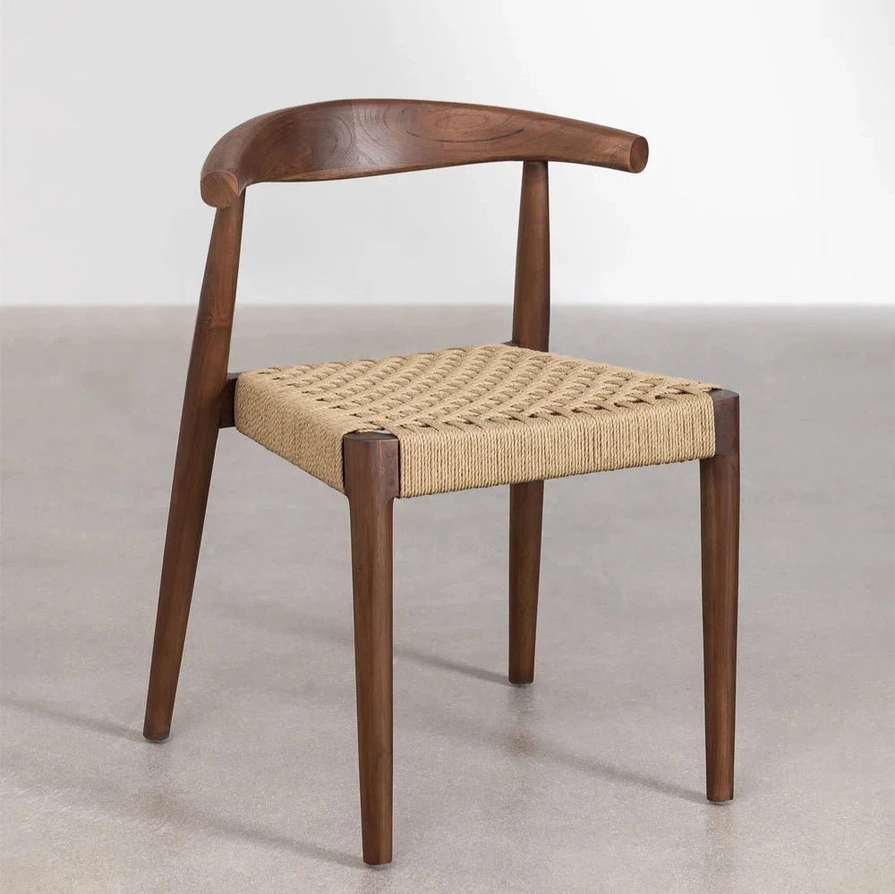 Celle Dinning rope braided sheesham wood chair