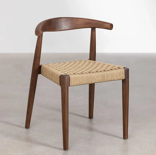 Celle Dinning rope braided sheesham wood chair