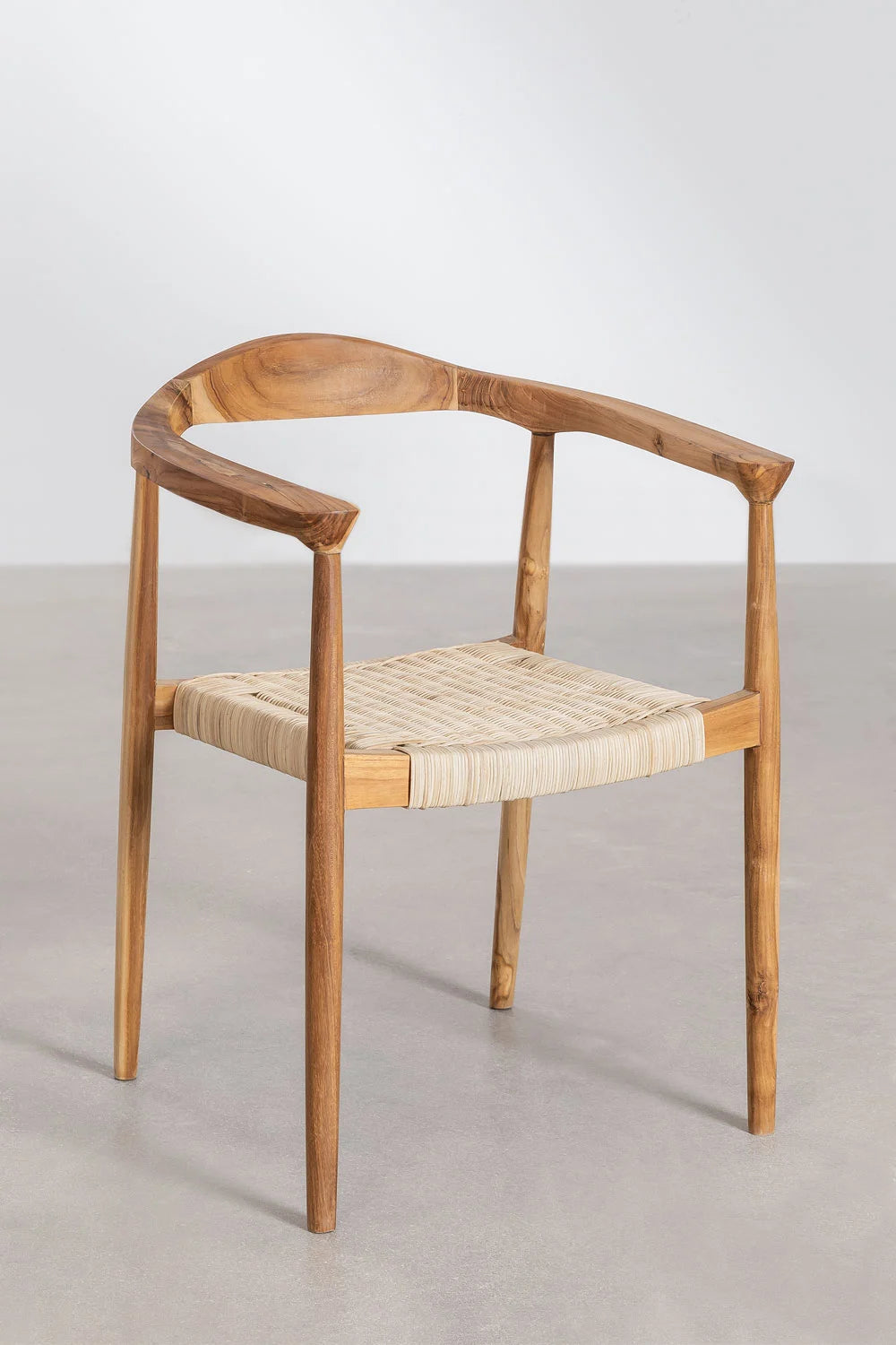 Pano  dinning rope braided sheesham wood chair