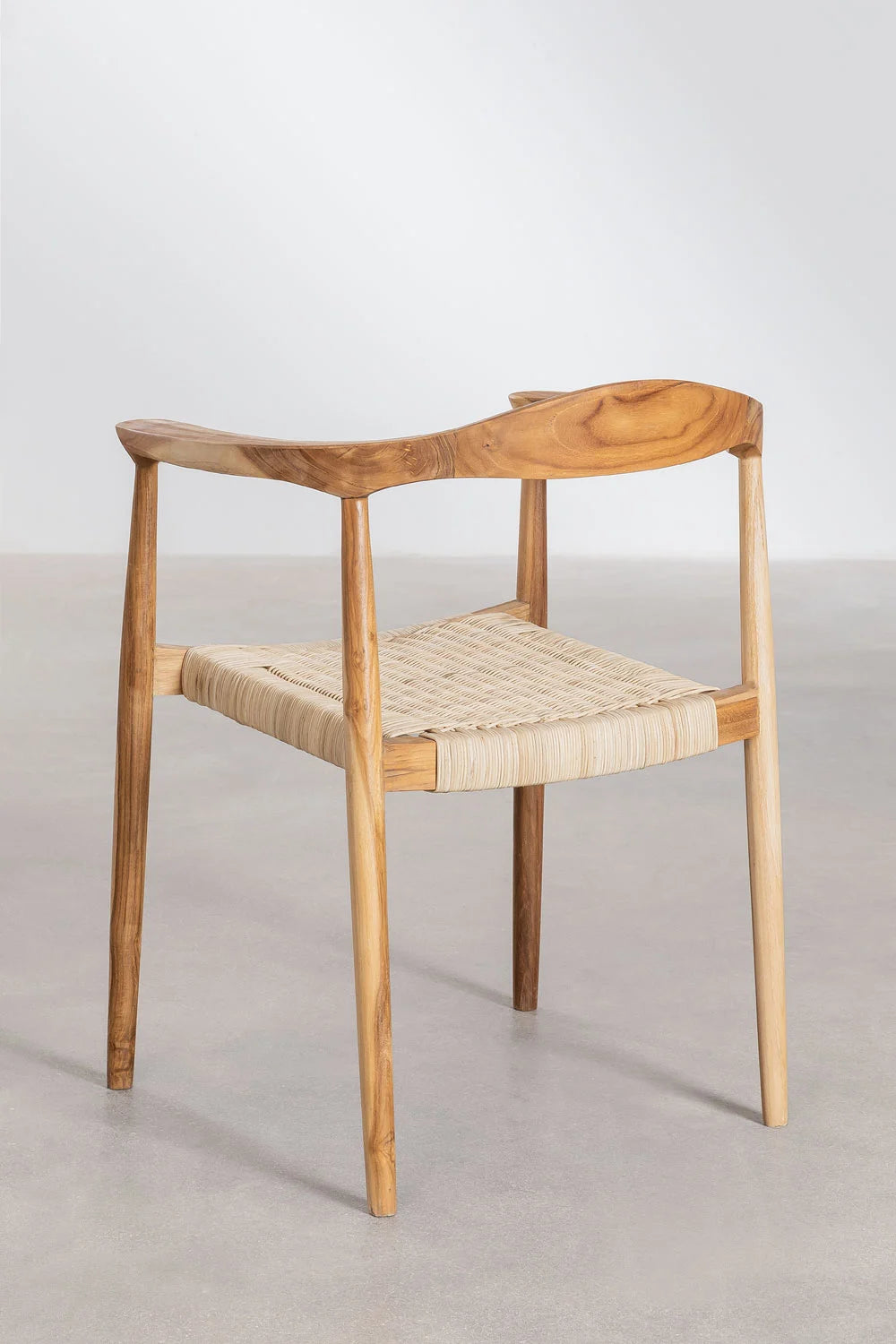 Pano  dinning rope braided sheesham wood chair