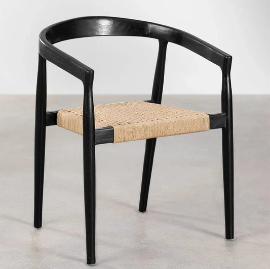 Salum rope braided Acacia wood chair