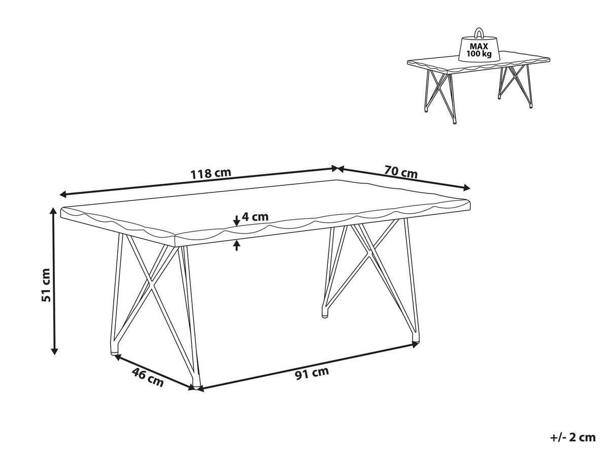 Coffee Table Dark Wood WELTON