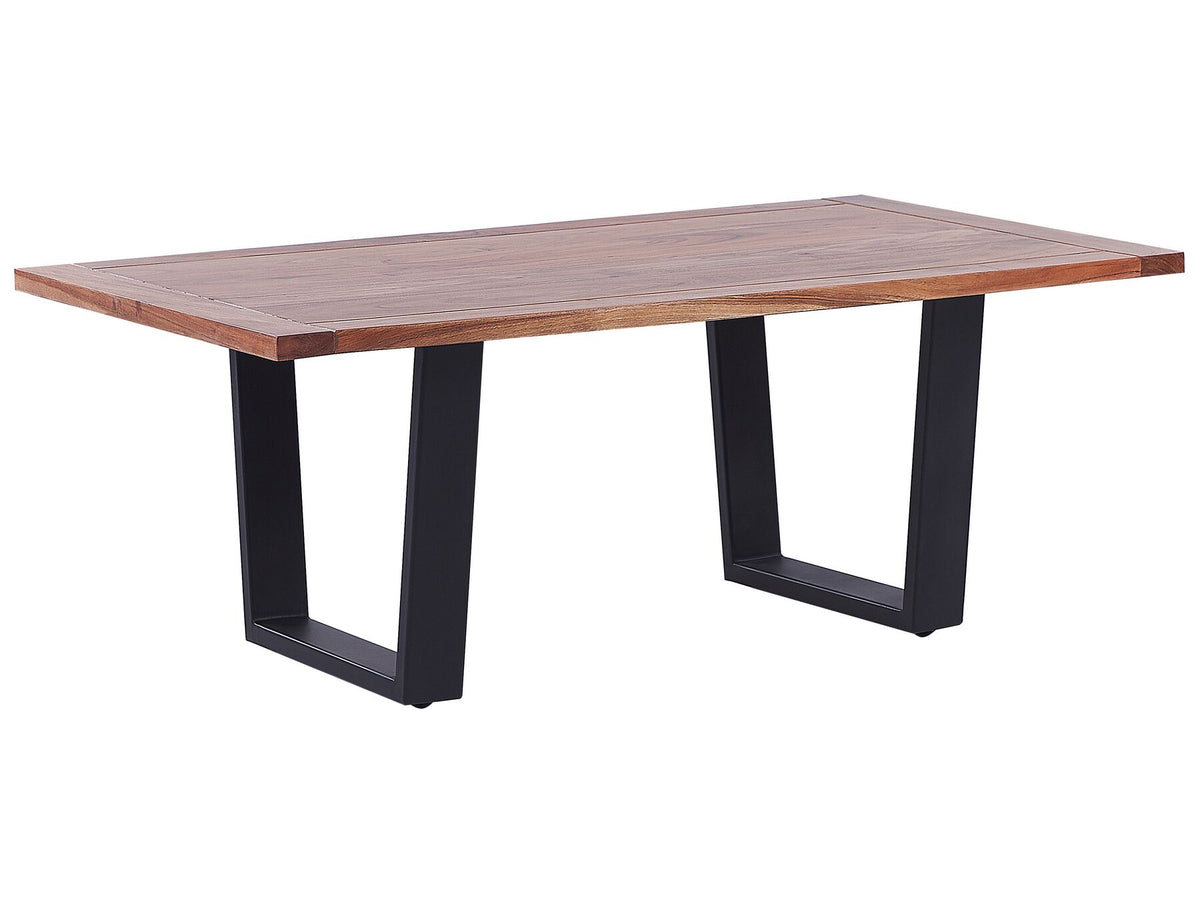 MEDORA Coffee Table Light Wood with Black