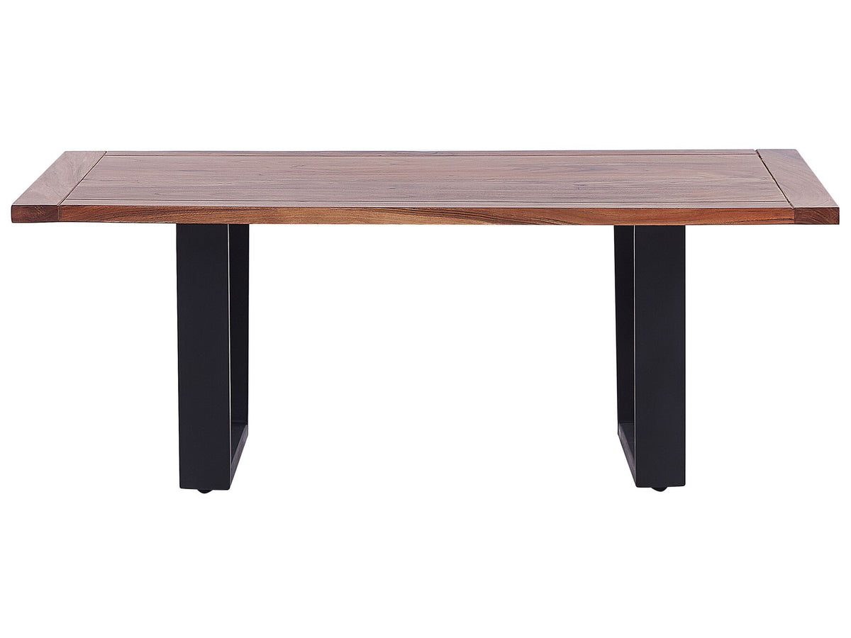 MEDORA Coffee Table Light Wood with Black