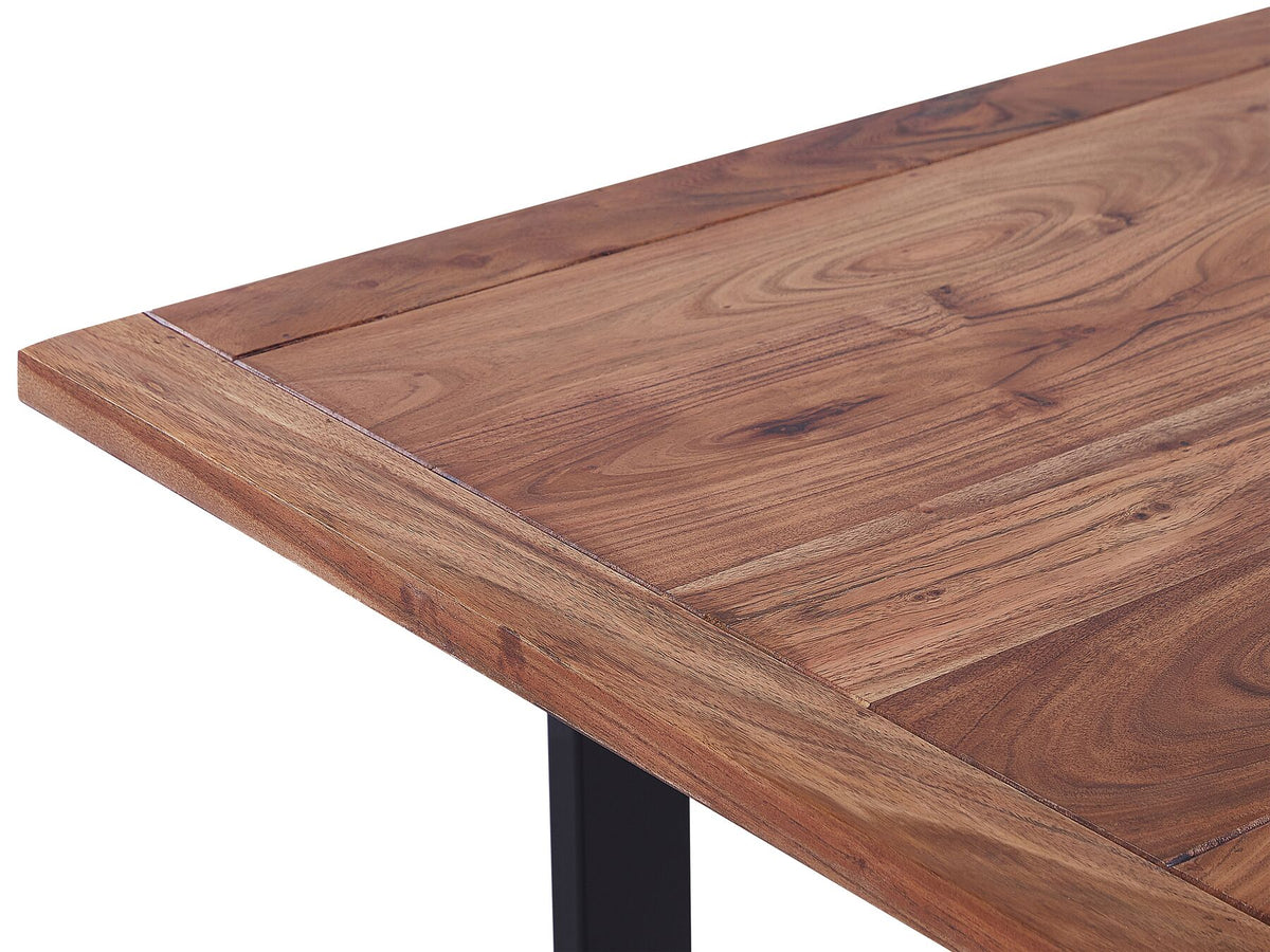 MEDORA Coffee Table Light Wood with Black