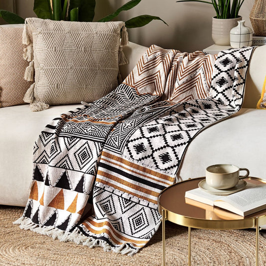 YARSELI -  Hand Block Printed Throw