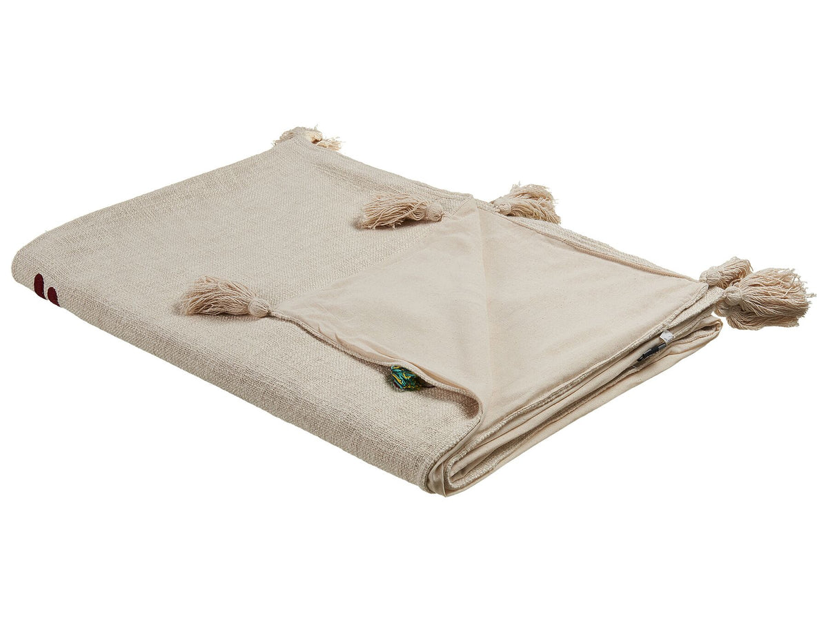 NAJUY - Decorative Embroidery Throw Blanket