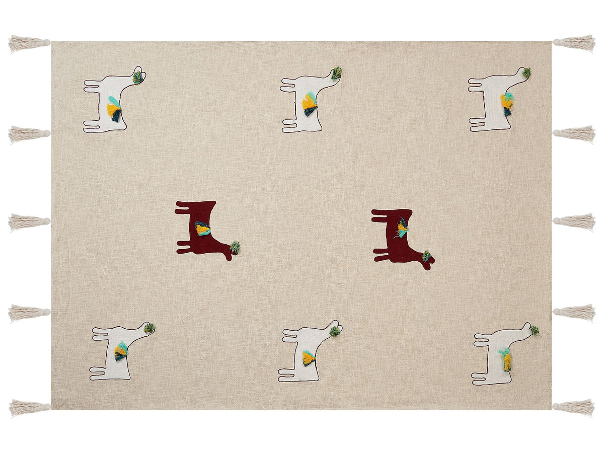 NAJUY - Decorative Embroidery Throw Blanket